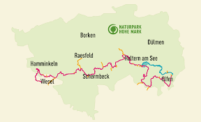 Karte Naturpark hohe Mark